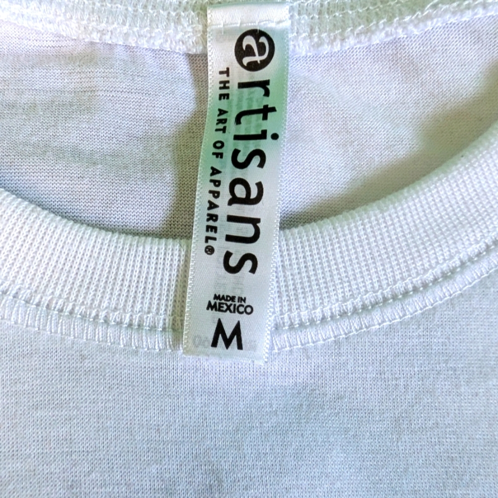 Artisan White Short Sleeve Tee with Iconic Graphic - Picture 4 of 4